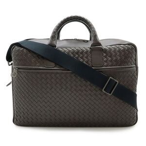 BOTTEGA VENETA Intrecciato Business Bag Briefcase 2WAY Shoulder Bag Leather